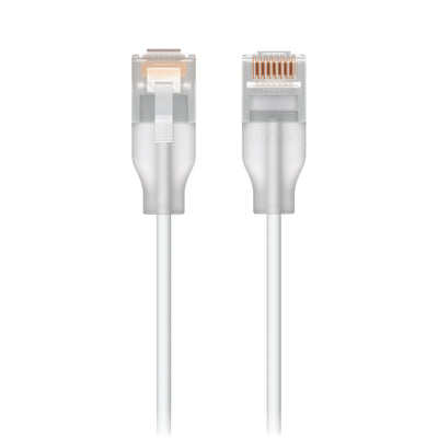 Ubiquiti UACC-Cable-Patch-EL-0.15M-W-24 nätverkskablar Translucent, Vit 0,15 m Cat6