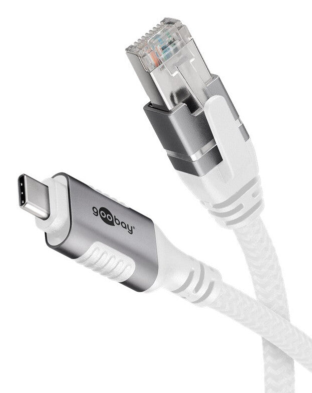 Goobay 74180 nätverkskablar Vit 10 m Cat6 F/UTP (FTP)