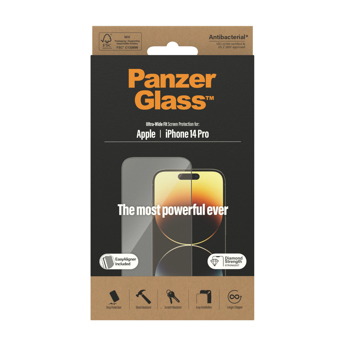 PanzerGlass Ultra-Wide Fit Apple iPhone Genomskinligt skärmskydd 1 styck
