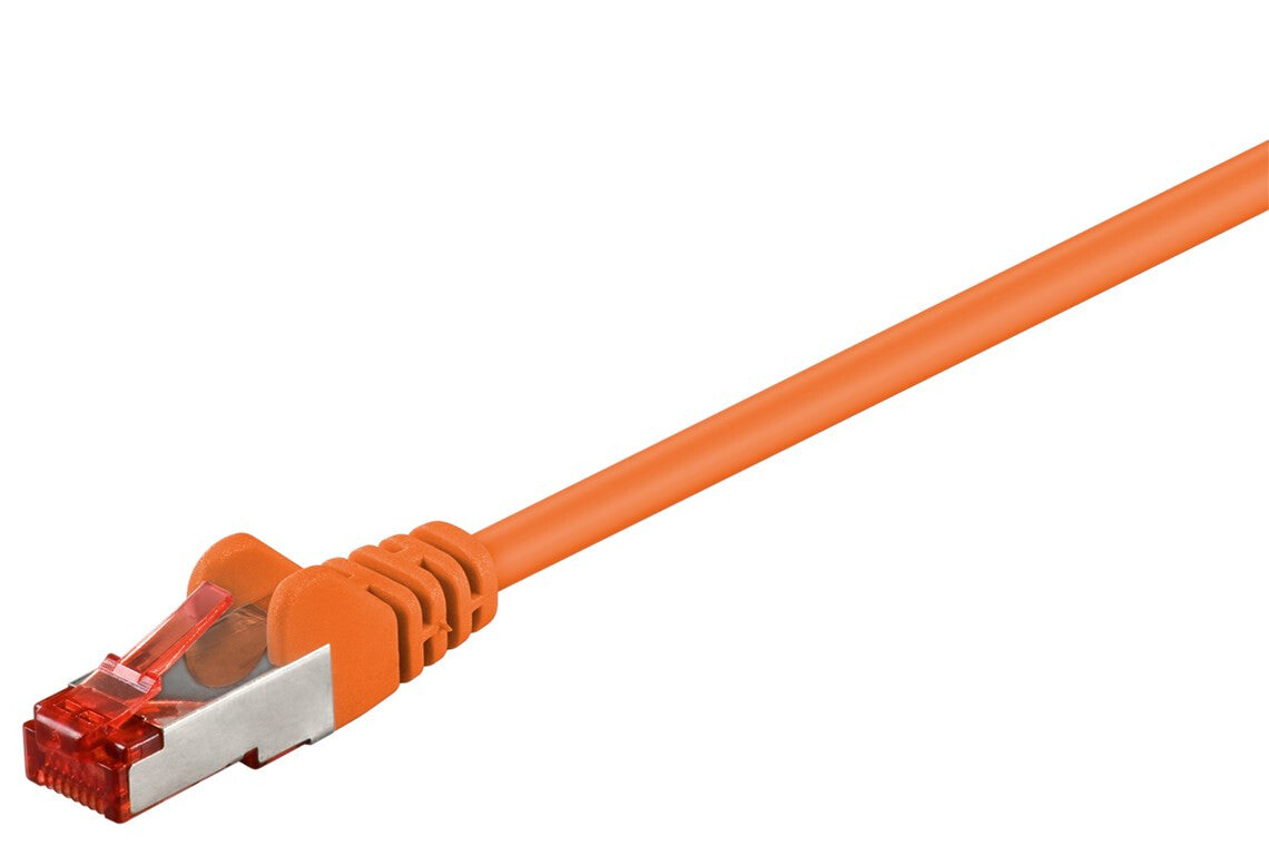 Goobay 93468 nätverkskablar Orange 1 m Cat6 S/FTP (S-STP)