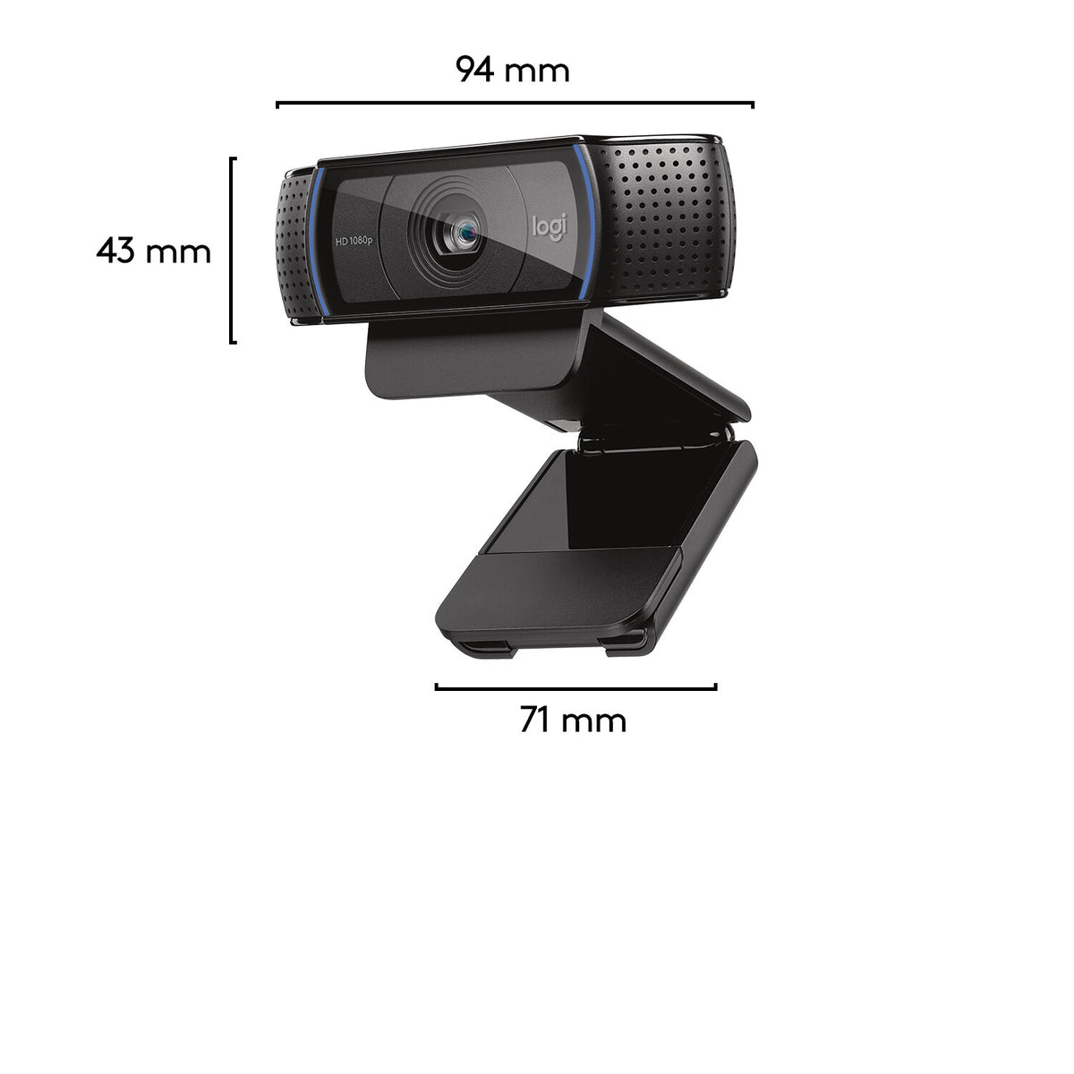 Logitech 960-001055 webbkameror 3 MP 1920 x 1080 pixlar USB 2.0 Svart