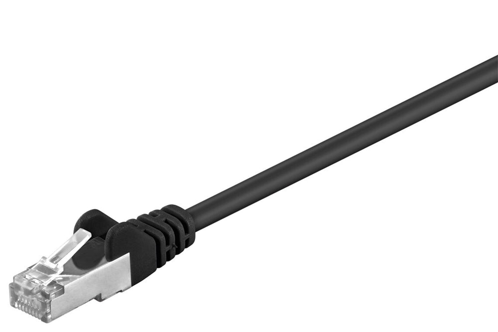 Goobay 68655 nätverkskablar Svart 1 m Cat5e F/UTP (FTP)