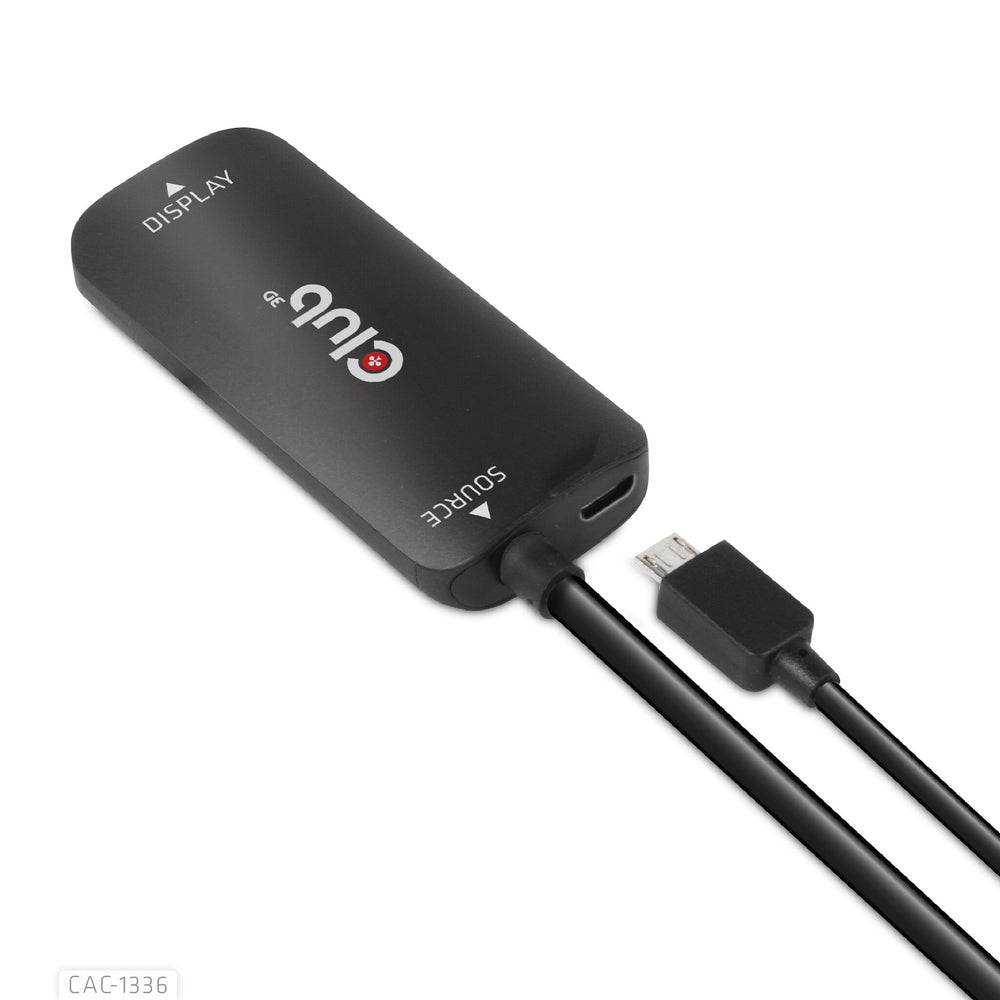 CLUB3D CAC-1336 videokabeladapter 1 m HDMI + USB USB Type-C Svart