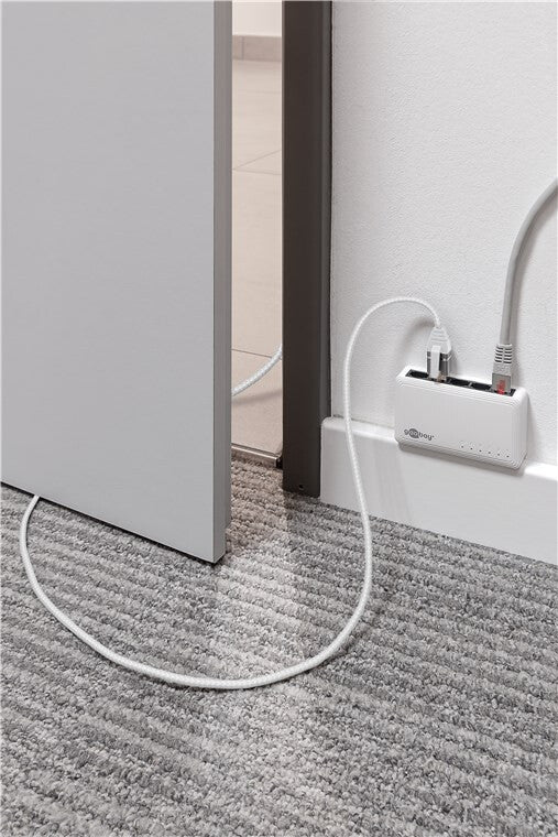 Goobay 74387 kabelomvandlare (hane/hona) USB 3.1 type A RJ45 Vit