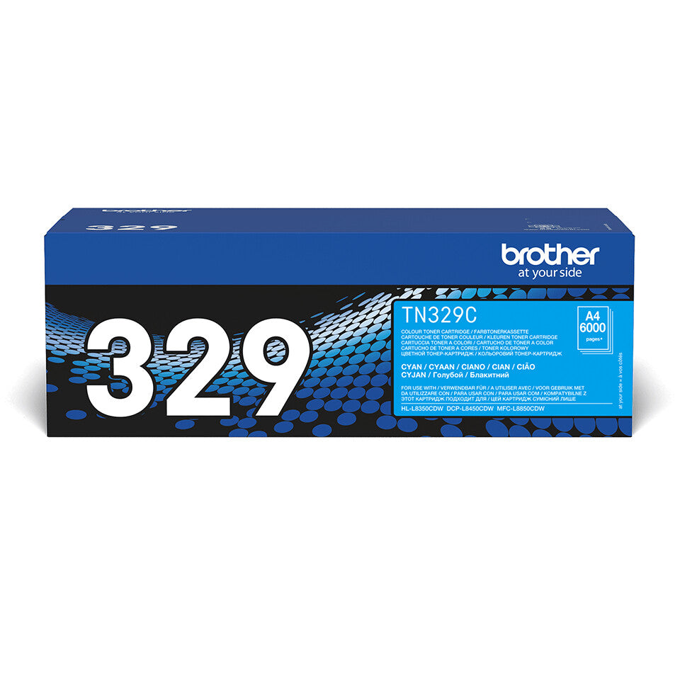Brother TN-329C Tonerkassett 1 styck Original Cyan