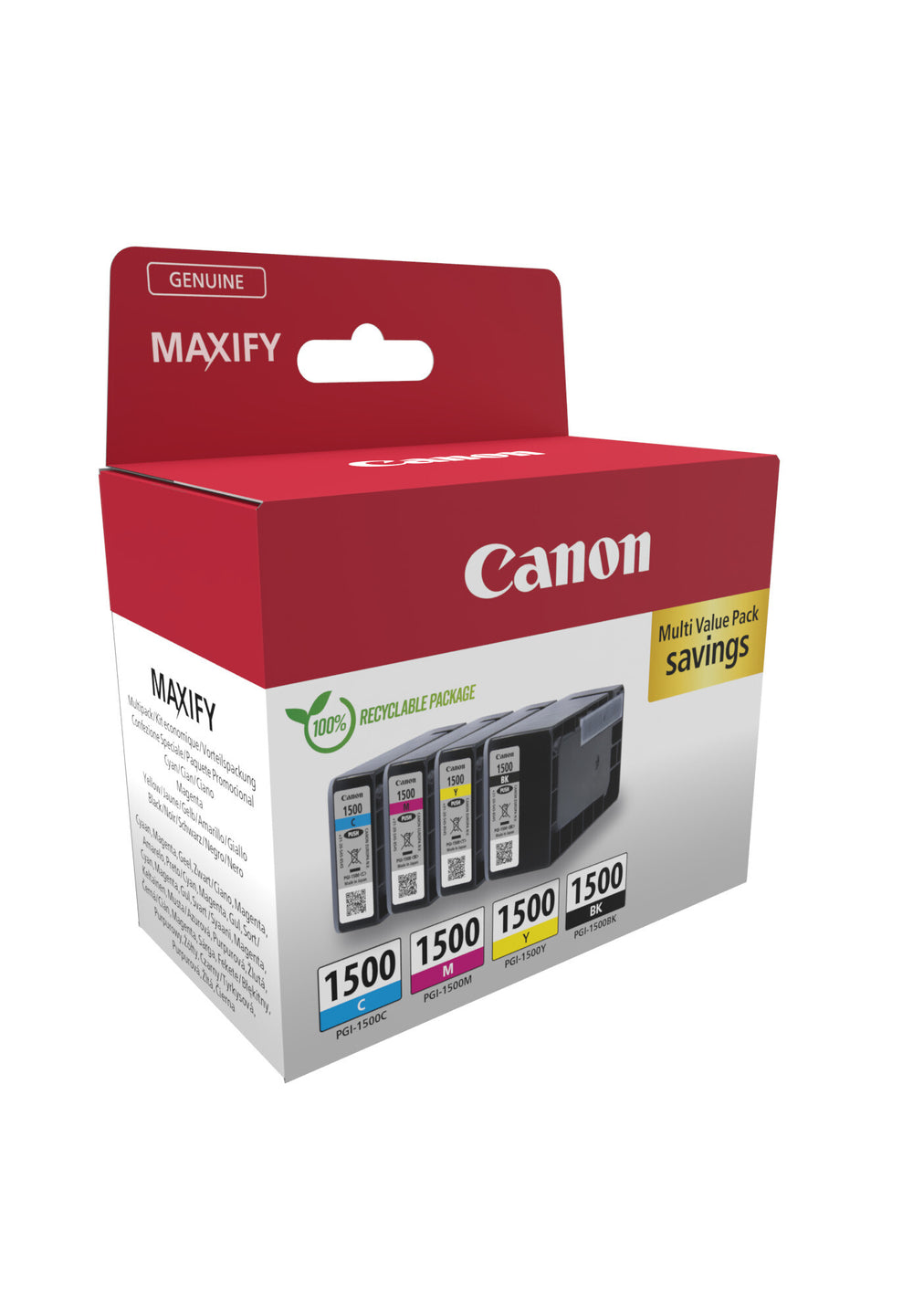 Canon 9218B006 bläckpatroner 4 styck Original Svart, Cyan, Magenta, Gul