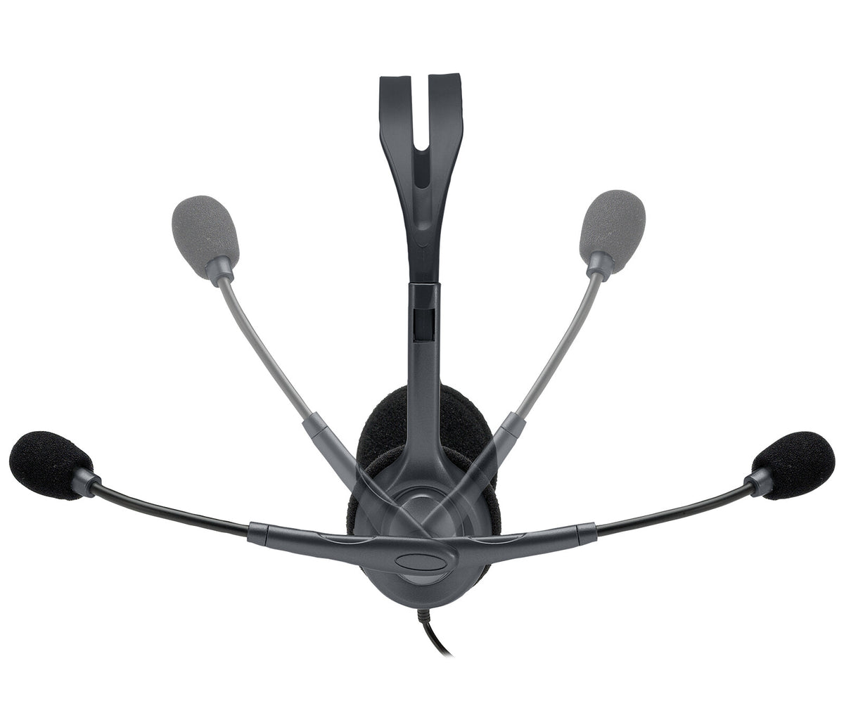 Logitech 981-000593 hörlur och headset Kabel Huvudband Kontor/callcenter Grå
