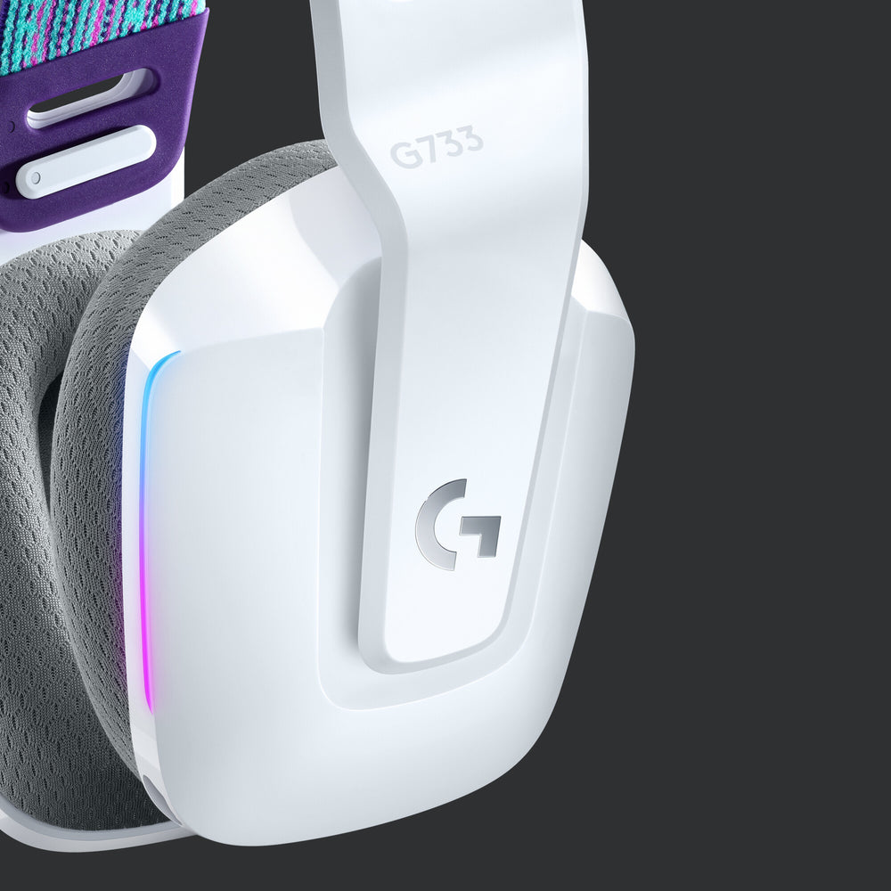 Logitech G G733 Headset Trådlös Huvudband Spela Vit