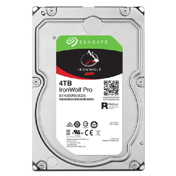 Seagate IronWolf Pro ST4000NT001 interna hårddiskar 4 TB 7200 RPM 256 MB 3.5