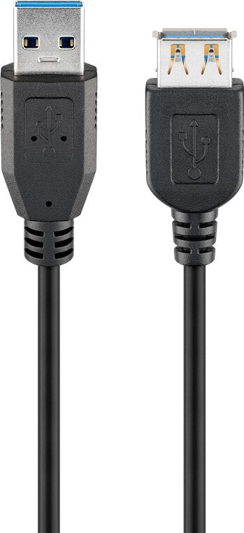 Goobay 93999 USB-kablar USB 3.2 Gen 1 (3.1 Gen 1) 3 m USB A Svart