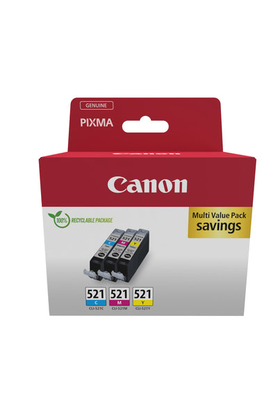 Canon 2934B015 bläckpatroner 3 styck Original Cyan, Magenta, Gul