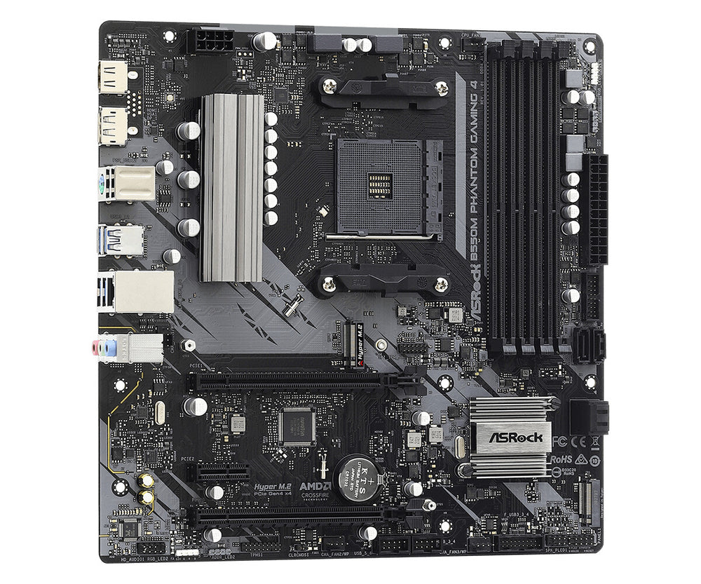 Asrock B550M Phantom Gaming 4 AMD B550 Uttag AM4 micro ATX