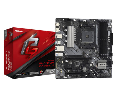 Asrock B550M Phantom Gaming 4 AMD B550 Uttag AM4 micro ATX