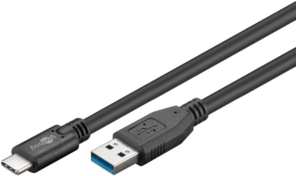 Goobay 73141 USB-kablar USB 3.2 Gen 1 (3.1 Gen 1) 3 m USB A USB C Svart