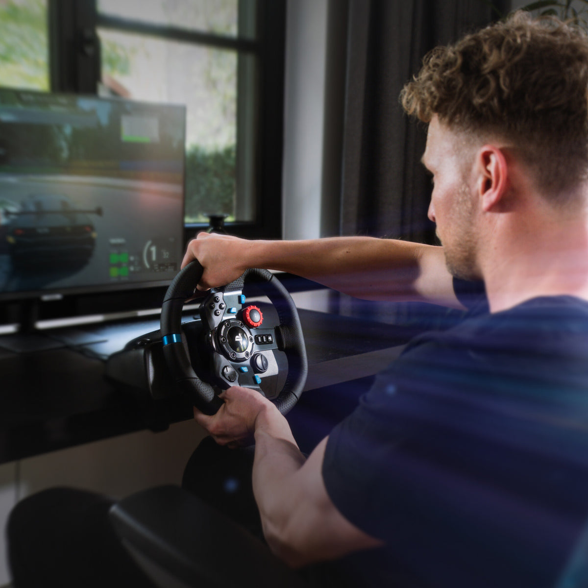 Logitech G G29 Driving Force Svart USB 2.0 Ratt + Pedaler Analog PC, PlayStation 4, PlayStation 5, Playstation 3
