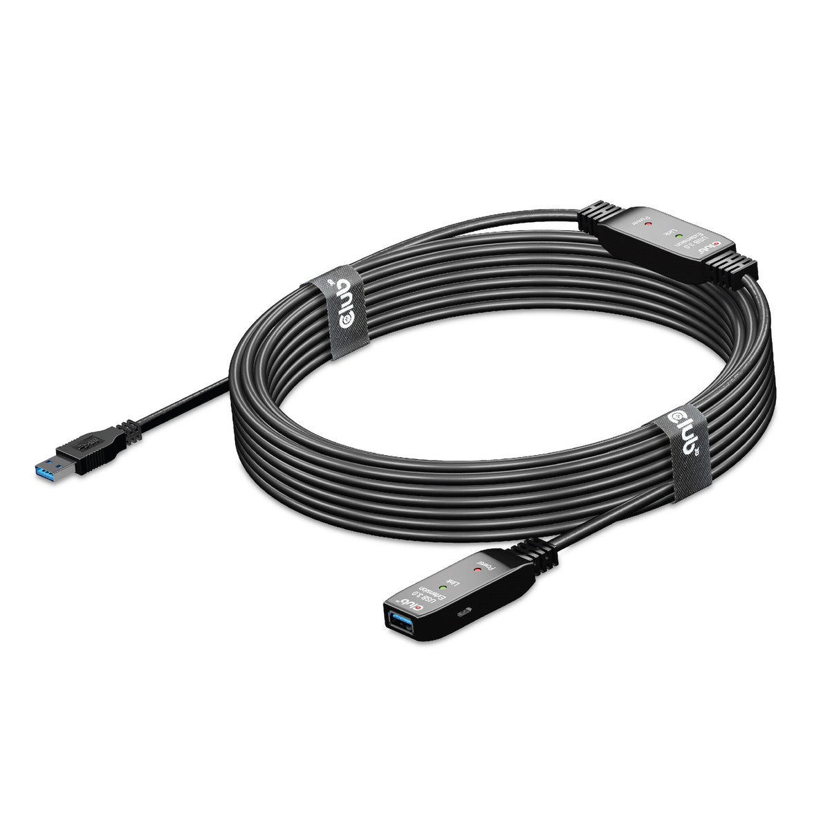 CLUB3D CAC-1405 USB-kablar 10 m USB 3.2 Gen 2 (3.1 Gen 2) USB A Svart