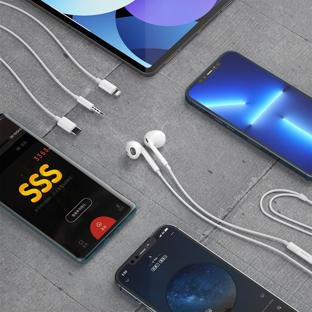 DUDAO X14PROL hörlur och headset Kabel I öra Samtal/musik Vit