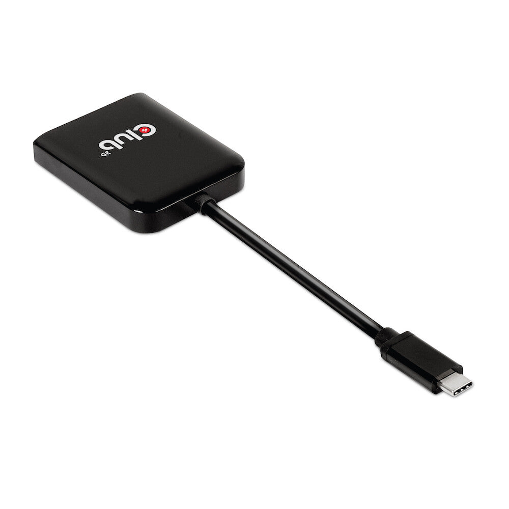 CLUB3D CSV-1555 videokabeladapter 1,5 m USB Type-C 2 x DisplayPort Svart