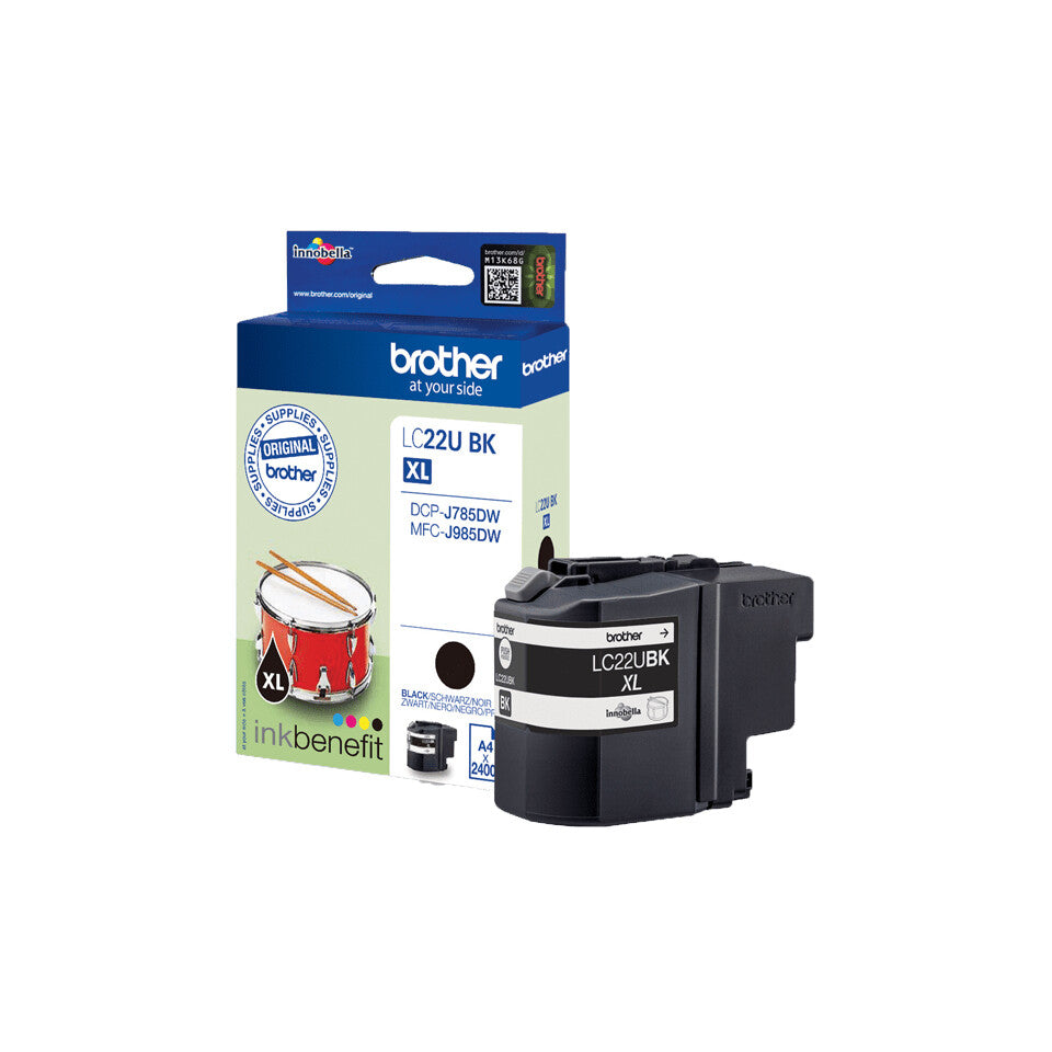 Brother LC22UBK bläckpatroner 1 styck Original Svart