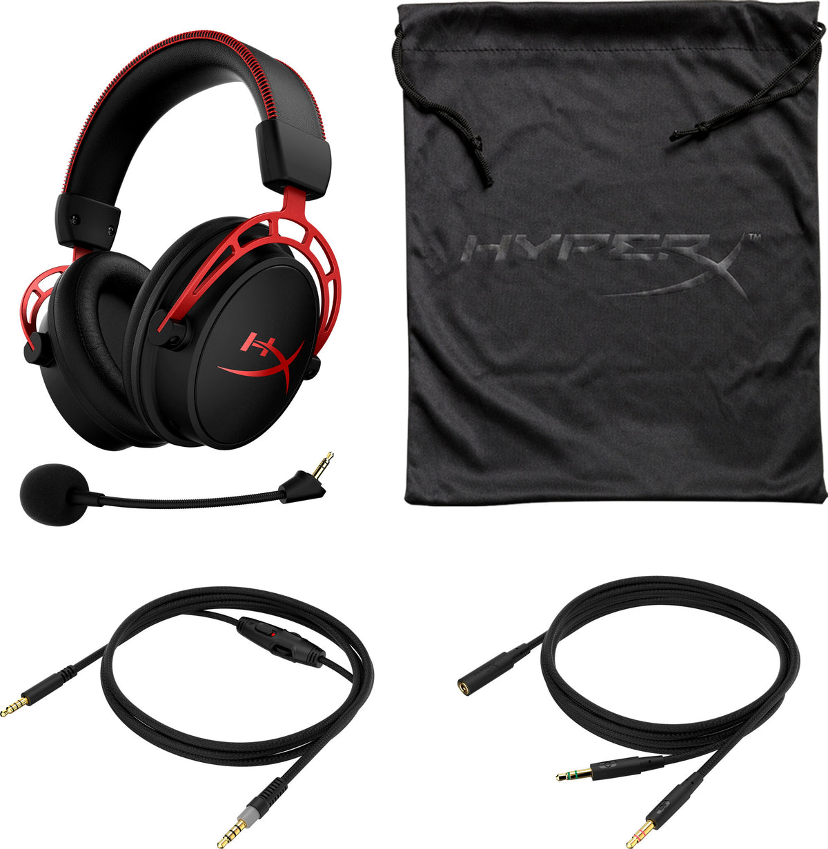HyperX Cloud Alpha – gamingheadset (svart-rött)