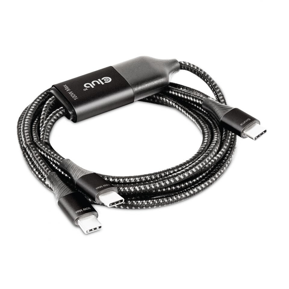 CLUB3D CAC-1527 USB-kablar 1,83 m USB C 2 x USB C Svart