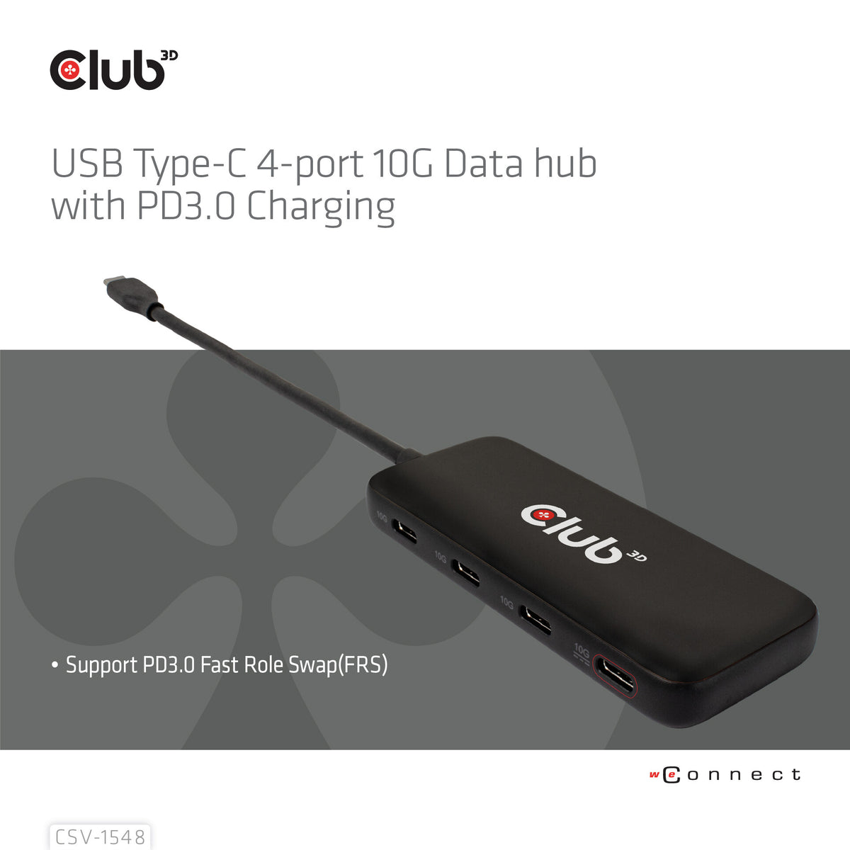 CLUB3D CSV-1548 gränssnittshubbar