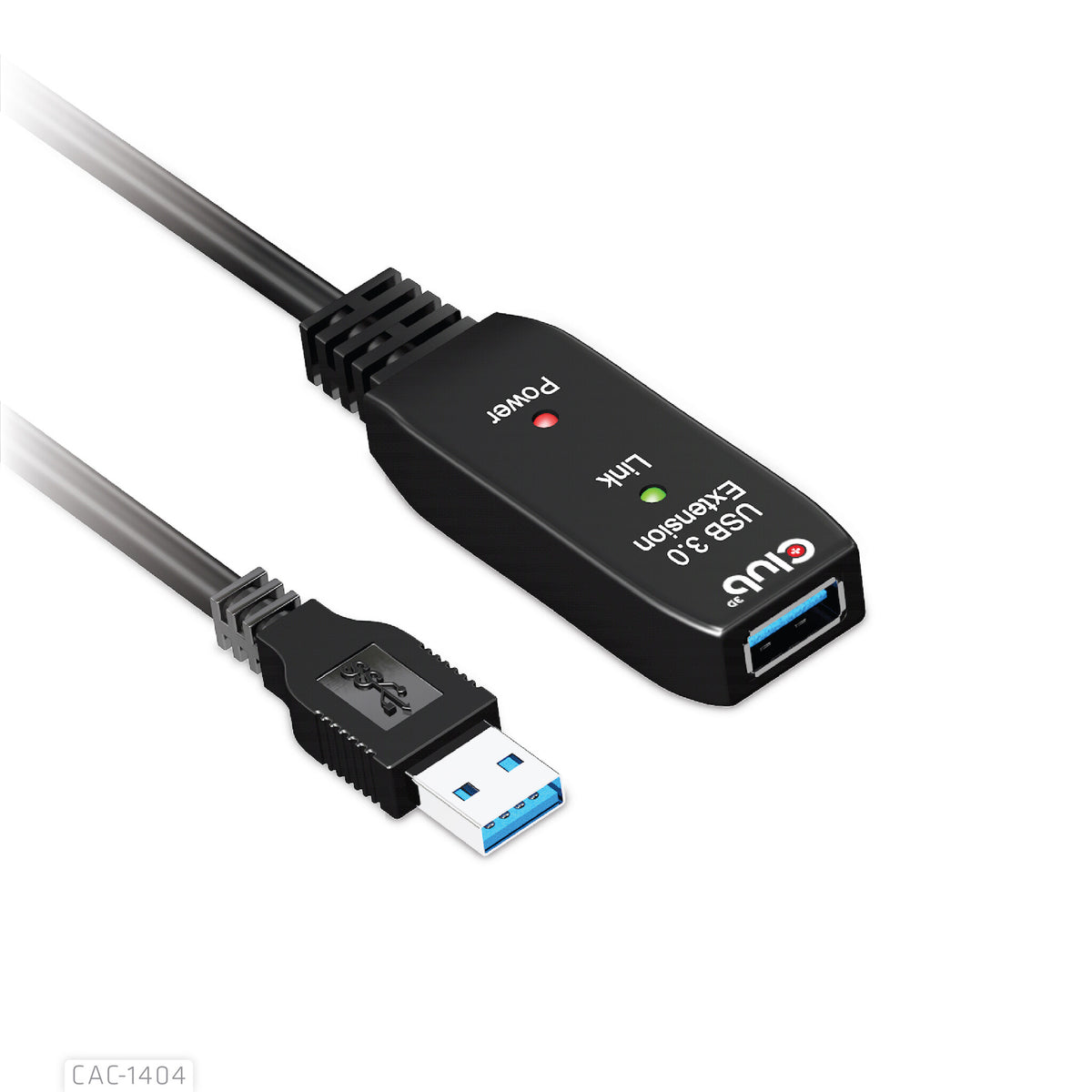 CLUB3D CAC-1404 USB-kablar 5 m USB 3.2 Gen 1 (3.1 Gen 1) USB A Svart