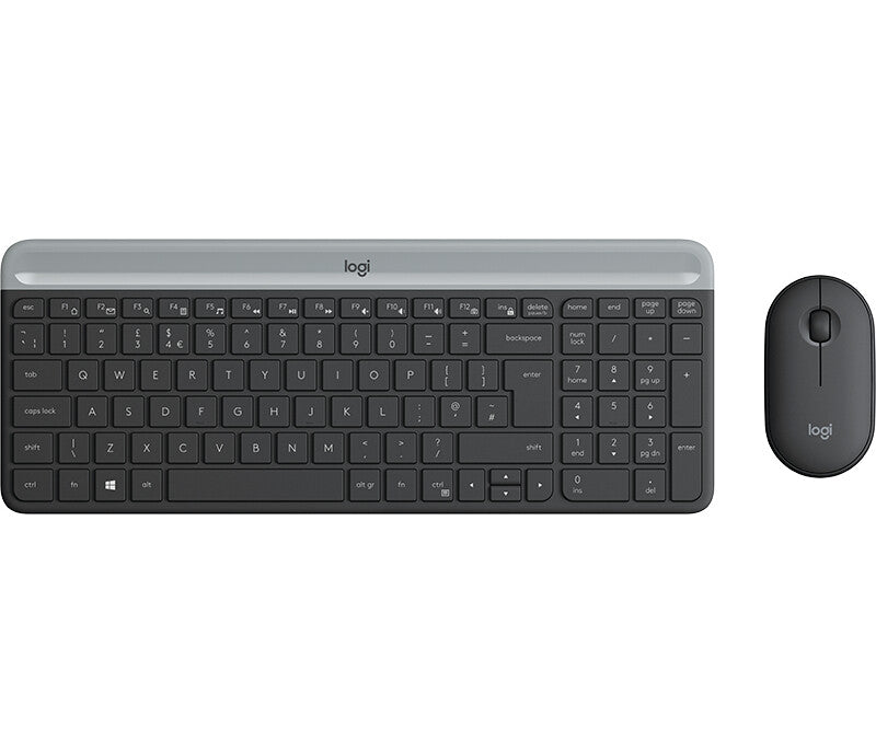 Logitech 920-009200 tangentbord Mus inkluderad Universal RF Trådlös QWERTY Nordic grafit