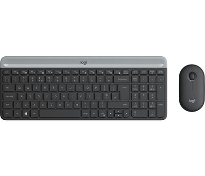 Logitech 920-009200 tangentbord Mus inkluderad Universal RF Trådlös QWERTY Nordic grafit