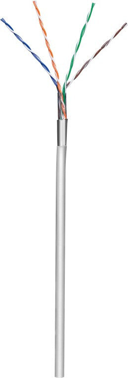 Goobay 68708 nätverkskablar Grå 100 m Cat5e F/UTP (FTP)