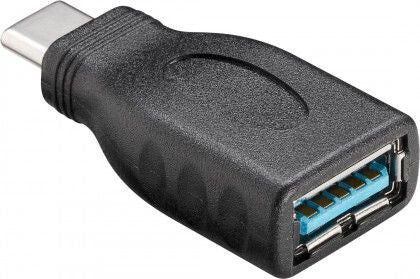 Goobay 45395 kabelomvandlare (hane/hona) USB-C USB-A Svart
