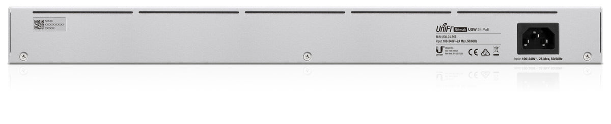 Ubiquiti UniFi 24-Port PoE hanterad L2/L3 Gigabit Ethernet (10/100/1000) Strömförsörjning via Ethernet (PoE) stöd 1U Silver