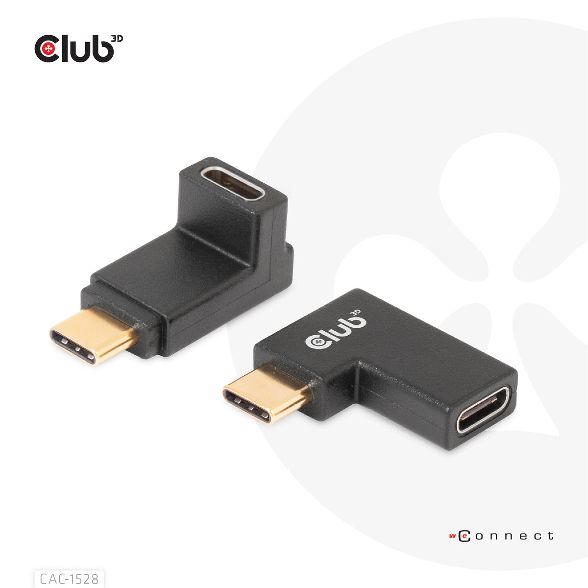 CLUB3D CAC-1528 kabelomvandlare (hane/hona) USB C