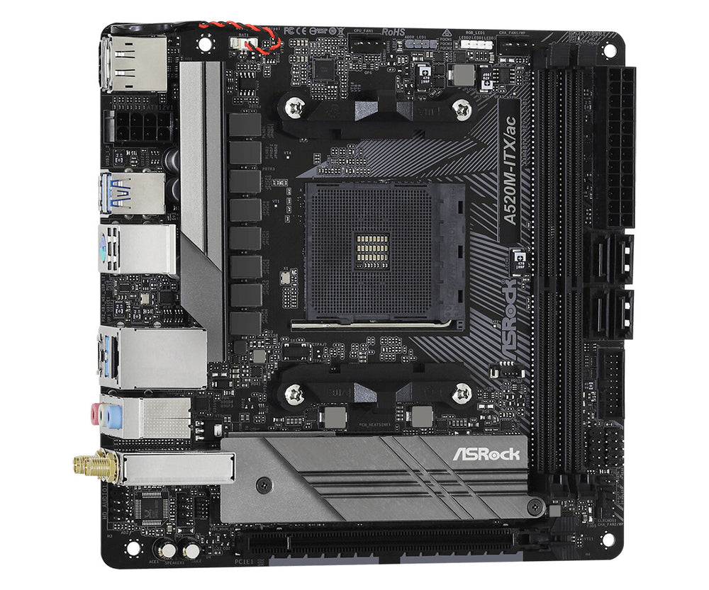 Asrock A520M-ITX/ac Uttag AM4 micro ATX