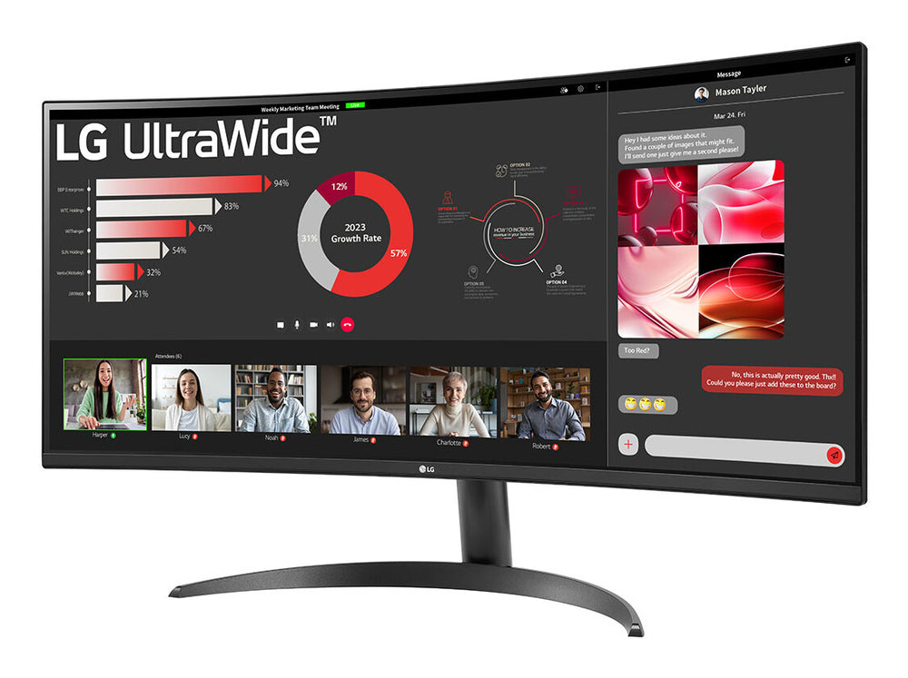 LG 34WR50QK-B platta pc-skärmar 86,4 cm (34