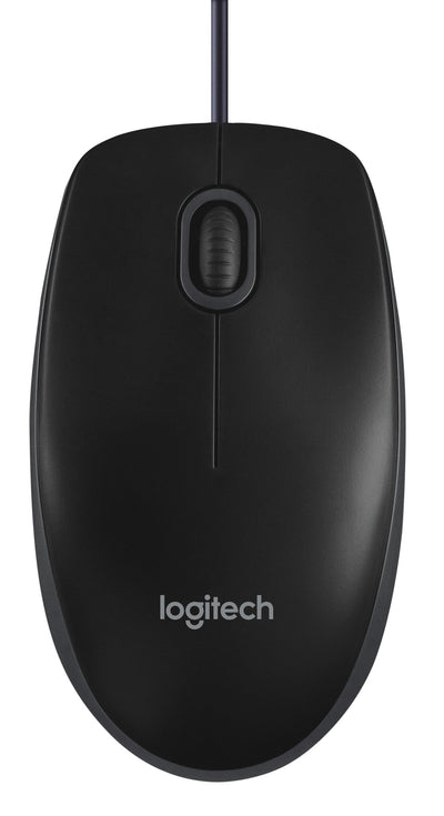 Logitech B100 datormöss Kontor Ambidextrous USB Type-A Optisk 800 DPI