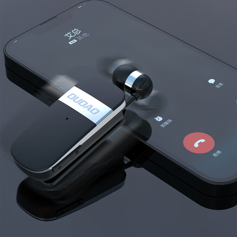 DUDAO GU9 Extendable Wiring Bluetooth Earphone Hörlurar Trådlös I öra Samtal/musik Svart