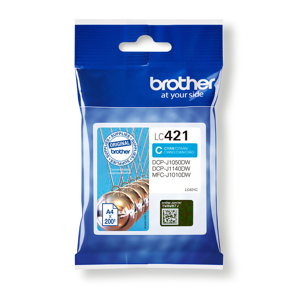 Brother LC421C bläckpatroner 1 styck Original Cyan