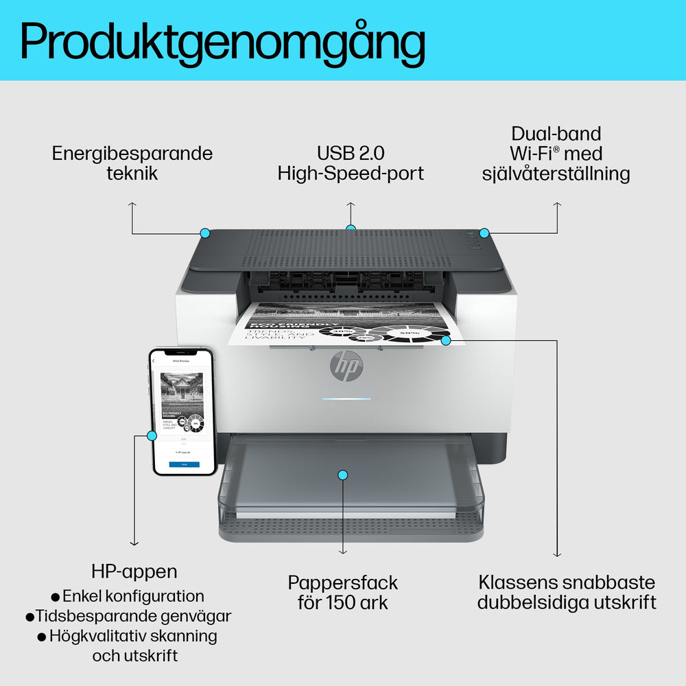 HP LaserJet M209dw skrivare