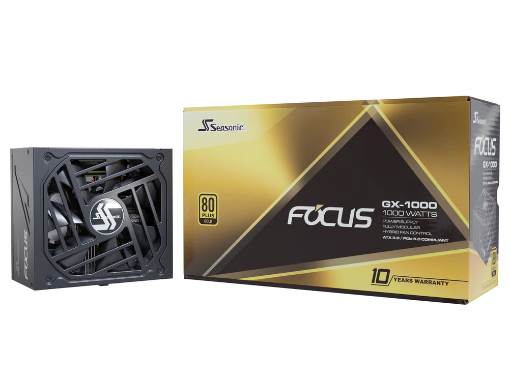 Seasonic FOCUS GX ATX 3.0 strömförsörjningsenheter 1000 W 20+4 pin ATX Svart