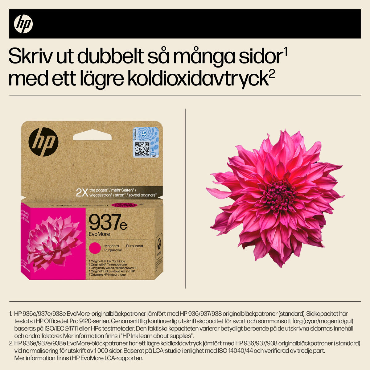 HP 937e EvoMore magenta originalbläckpatron