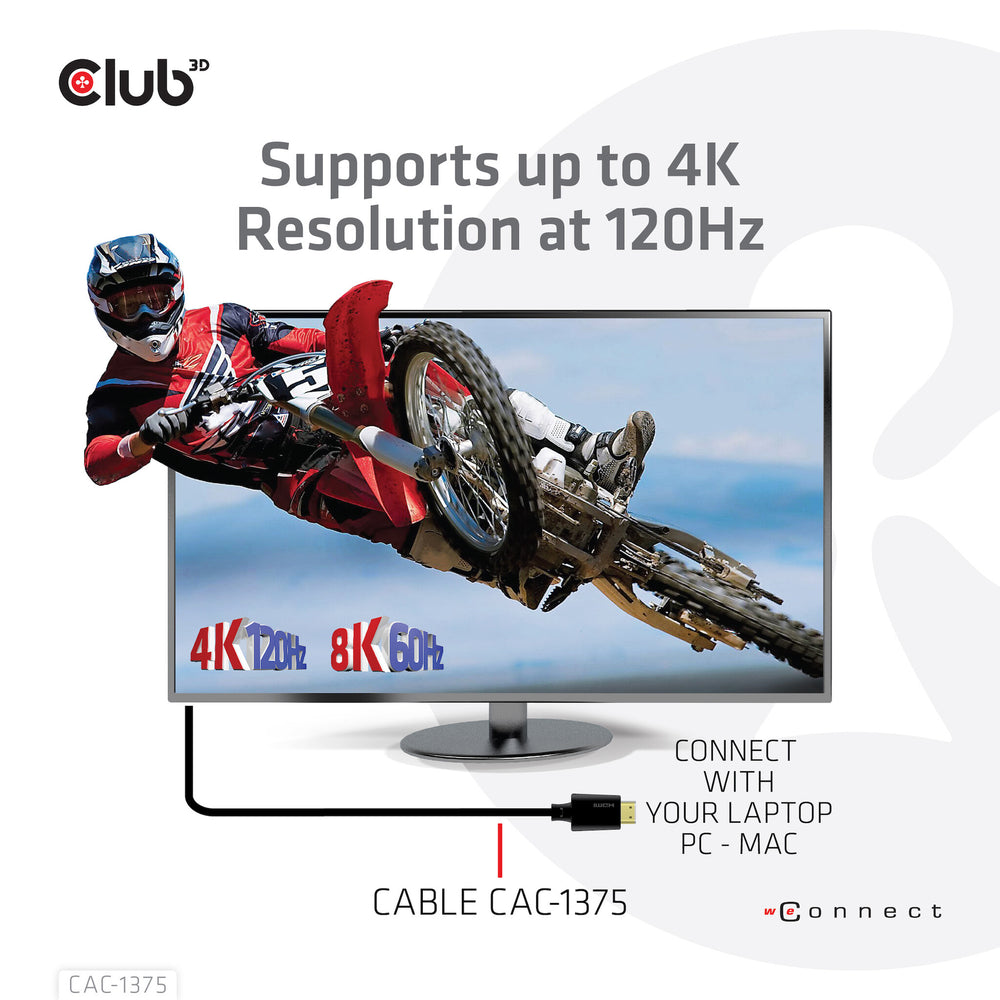 CLUB3D CAC-1375 HDMI-kabel 5 m HDMI Typ A (standard) Svart