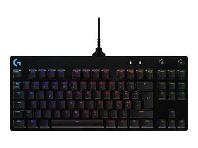 Logitech G Pro Mechanical Gaming Keyboard – GX Blue Clicky, RGB, Pan Nordic, Kompakt TKL, USB (Svart)