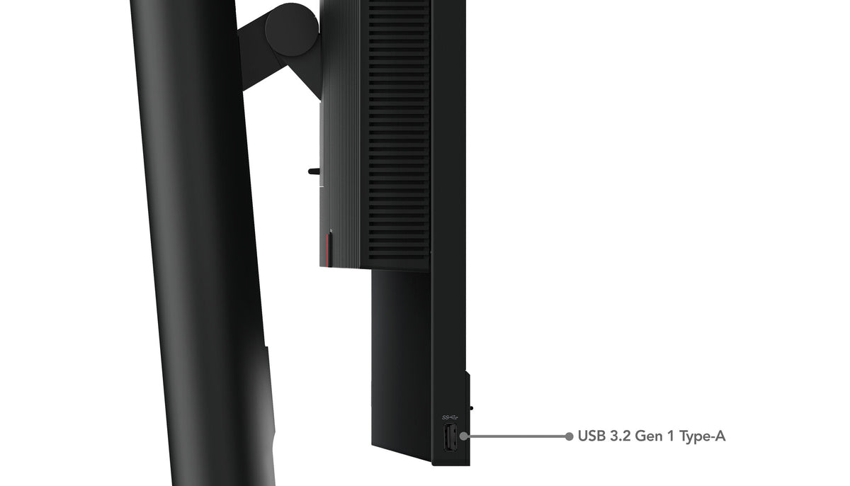 Lenovo ThinkCentre Tiny-In-One 24 Gen 5 LED display 60,5 cm (23.8") 1920 x 1080 pixlar Full HD Pekskärm Svart