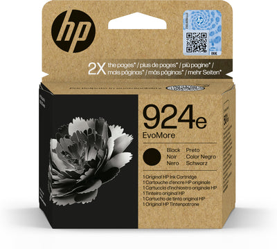 HP 924e EvoMore svart originalbläckpatron