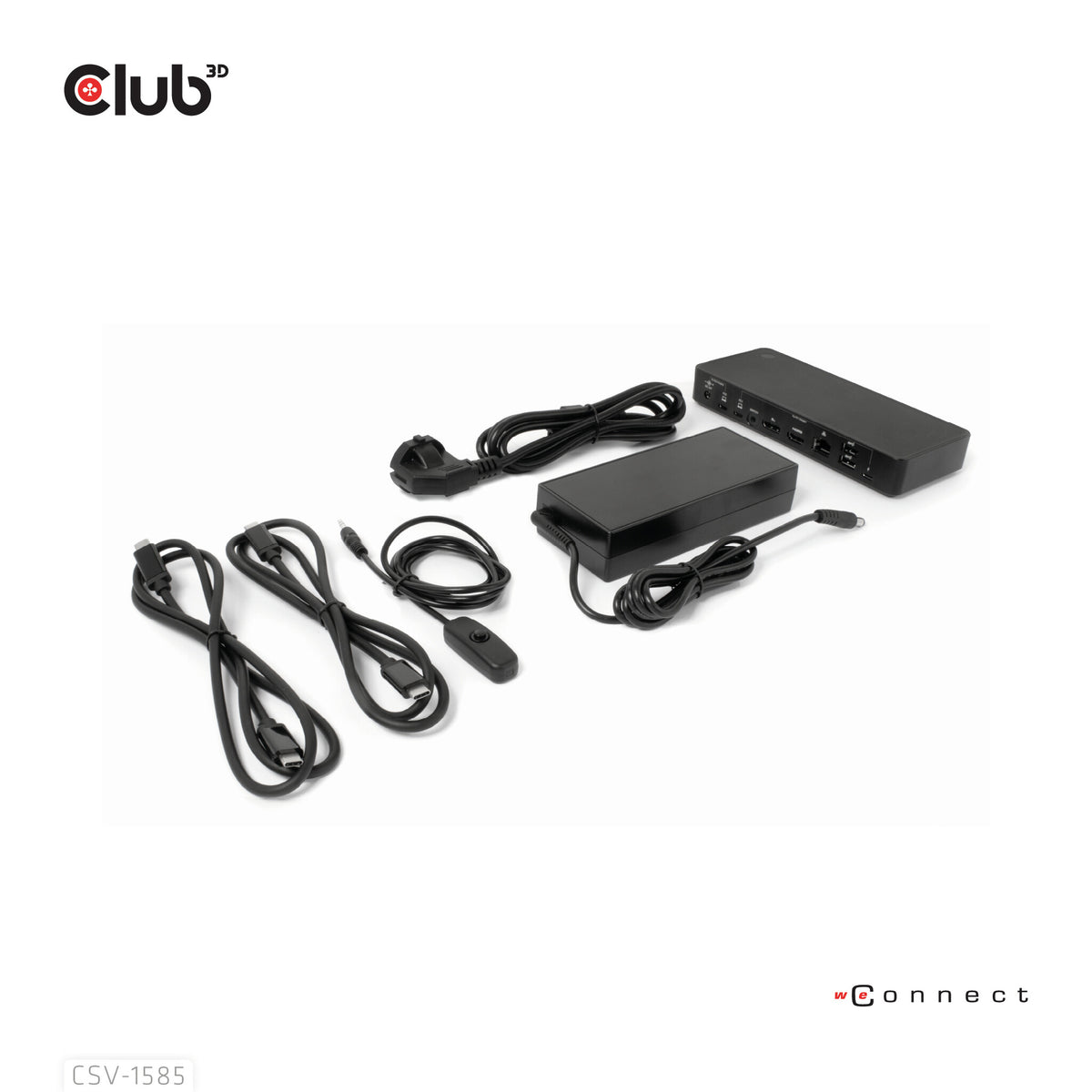 CLUB3D CSV-1585 KVM-switchar Svart