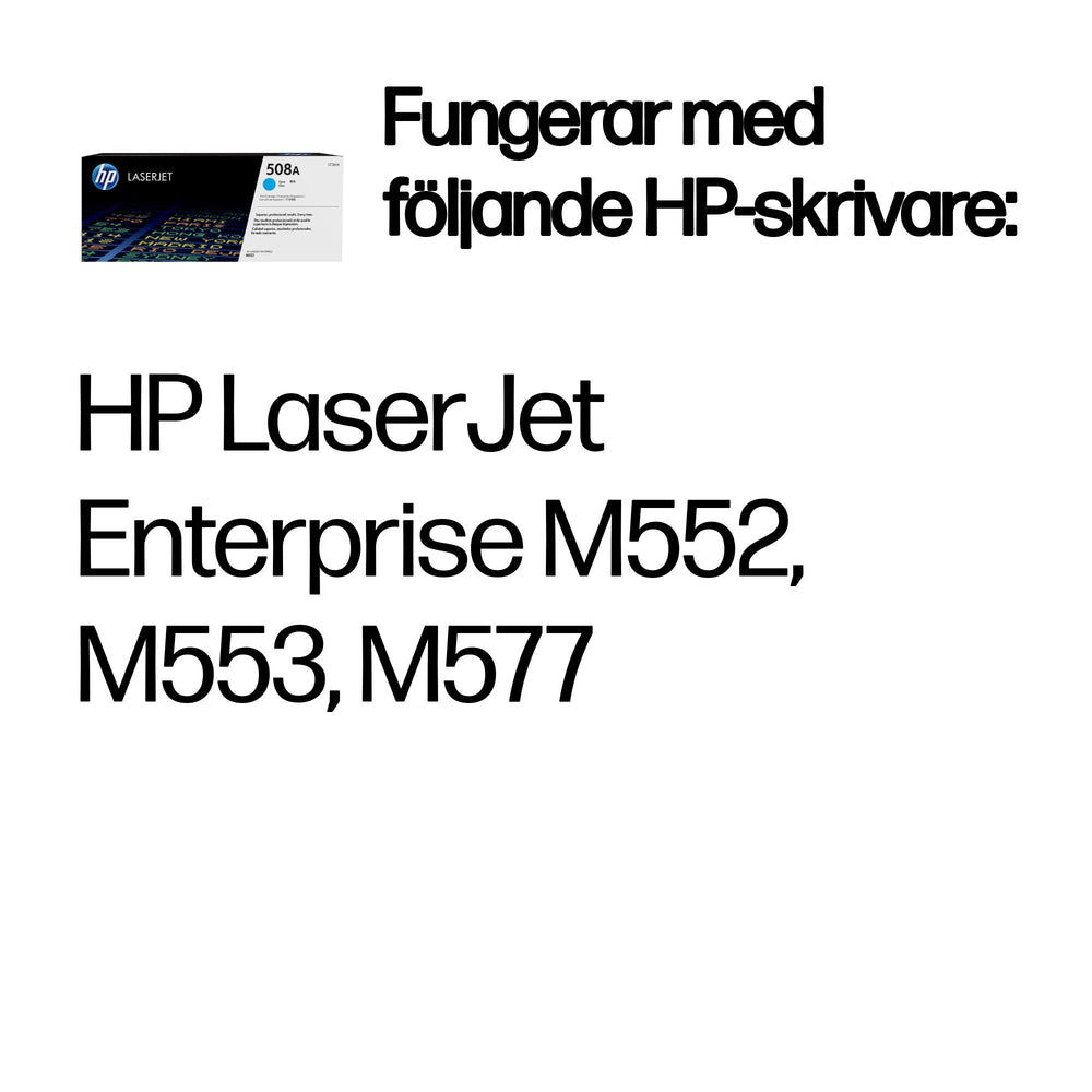 HP 508A cyan original LaserJet-tonerkassett