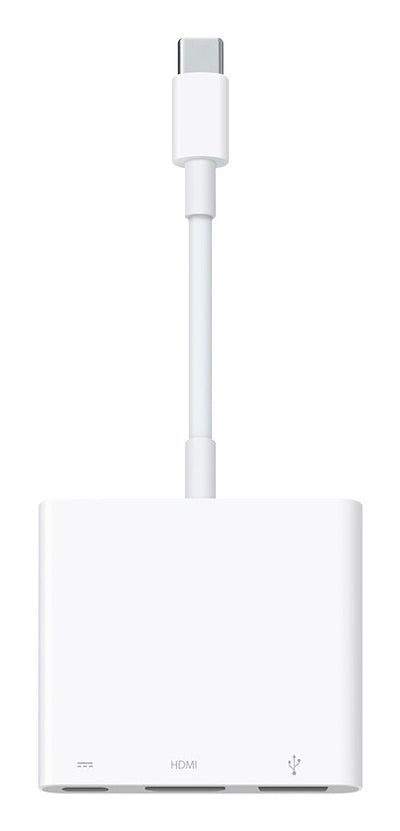 Apple MW5M3ZM/A gränssnittshubbar USB Type-C Vit