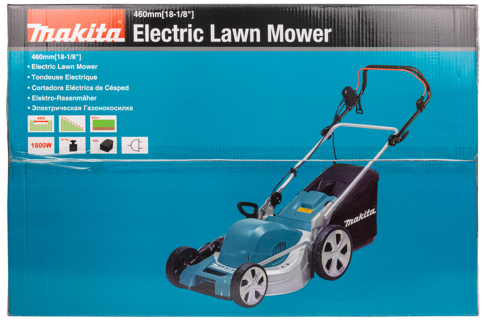 Makita ELM4620 gräsklippare AC Svart, Blå
