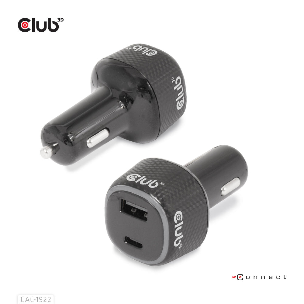 CLUB3D USB KFZ-Ladegerät 1xUSB C A 63W 12/24V retail